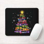 Leraar Potlood Kerstboom Lichtjes Student School Muismat (Met muis)