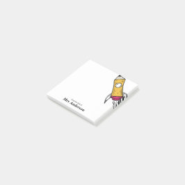 Leraar potlood Ruimteschip Rocket School Post-it® Notes
