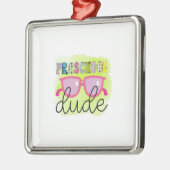 Leraar Preschool kerel Metalen Ornament (Links)