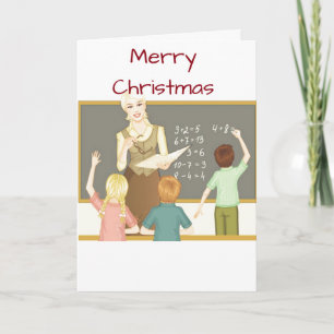 **LERAAR** PRETTIG KERSTFEEST KAART