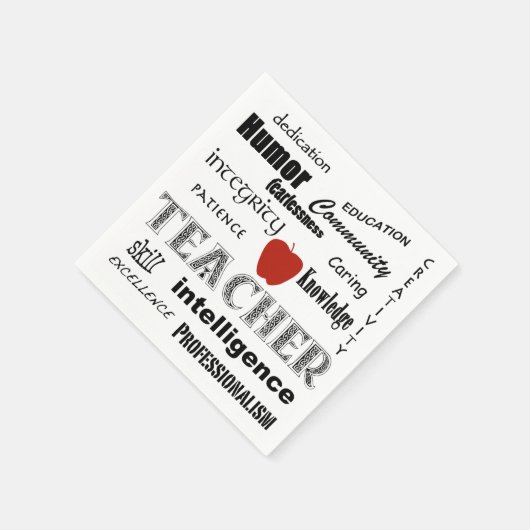 Leraar Pride + Red Apple Servetten (Hoek)