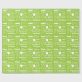 Leraar Pride Word Cloud+Apple/Lime Green Cadeaupapier (Vlak)