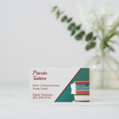 Leraar Privé Taakleraar Visitekaartje (Staand voorkant)