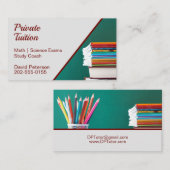 Leraar Privé Taakleraar Visitekaartje (Voorkant / Achterkant)