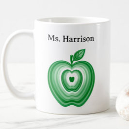 Leraar Professor Persoonlijke Naam Groene Appel Ca Koffiemok