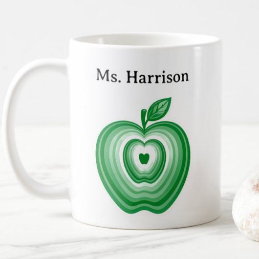 Leraar Professor Persoonlijke Naam Groene Appel Ca Koffiemok