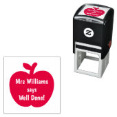 Leraar Red Apple heeft aanmoediging goed gedaan Zelfinktende Stempel (In situ)