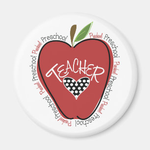 Leraar Red Apple Magneet