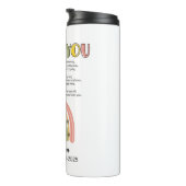 leraar regenboog gedicht einde van het jaar groete thermosbeker (Geroteerd rechts)