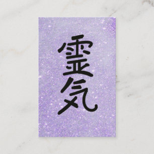 ** Leraar Reiki Master Symbool Glitter Visitekaartje
