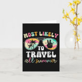 Leraar reist waarschijnlijk de hele zomer aan het  kaart (Gele Bloem)