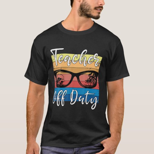Leraar Relax rek-staafpalm T-shirt (Voorkant)