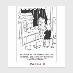 Leraar repetitie nationaliteit Play Cartoon Sticker