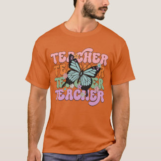 Leraar Retro Bloem 7 T-shirt