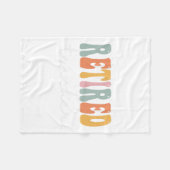 Leraar Retro Groovy Vrouwen Gelukkig Eerste Dag va Fleece Deken (Voorkant (Horizontaal))