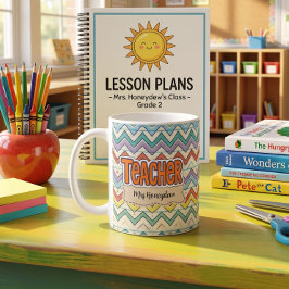 Leraar Retro Schoolpatroon Koffiemok
