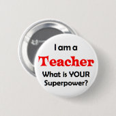 leraar ronde button 5,7 cm (Voorkant /achterkant)