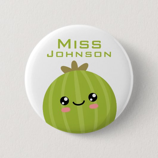 leraar ronde button 5,7 cm (Voorkant)