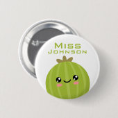 leraar ronde button 5,7 cm (Voorkant /achterkant)