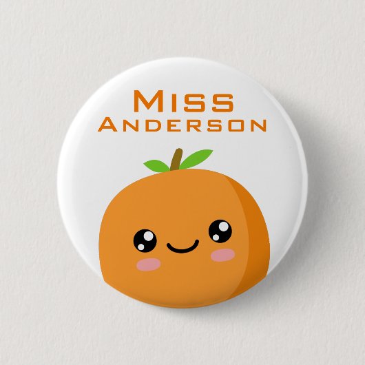 leraar ronde button 5,7 cm (Voorkant)