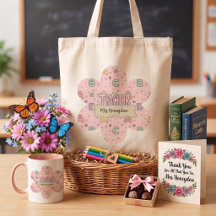 Leraar Roze Letters School Patroon 