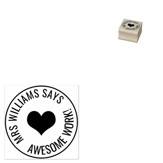 leraar rubberstempel (Gestempeld)