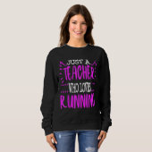 Leraar Running Half Marathon Runner Eerste Race Fi Trui (Voorkant volledig)