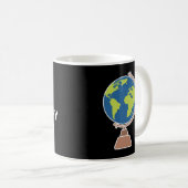 Leraar: 's Werelds beste geografische leraar White Koffiemok (Voorkant rechts)