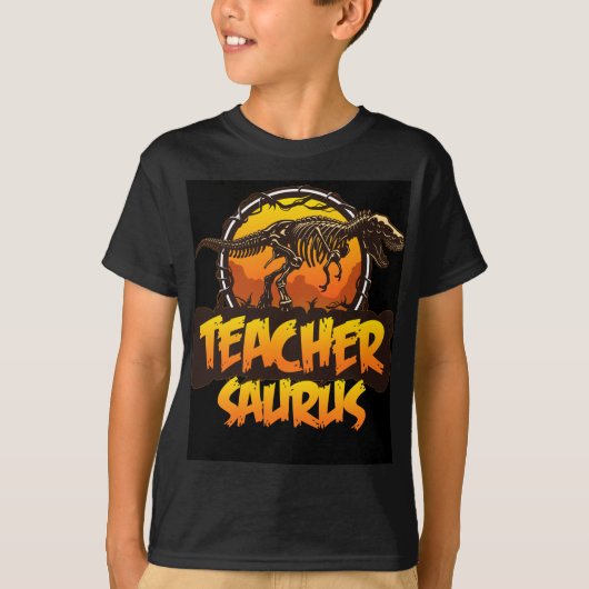 Leraar-saurus Funny Dinosaur Ontwerp T-Rex van ler T-shirt (Voorkant)