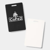 Leraar Scheikunde Coffeeliefhebber Badge (Voor- en achterkant)