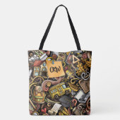 Leraar - School groot Tas - zie terug (Achterkant)