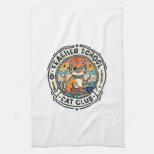 Leraar School Kat Cute Kitty Design - Leraar Sch Theedoek (Verticaal)