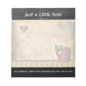 leraar school | stijl notitieblok (Voorkant)