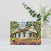 Leraar - Schoolhuis Briefkaart (Staand voorkant)