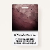 Leraar & Schoolpersoneel Foto ID Ziekenhuis Logo Badge (Achterkant)