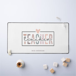 Leraar Script Typografie Modern Gepersonaliseerde  Bureaumat