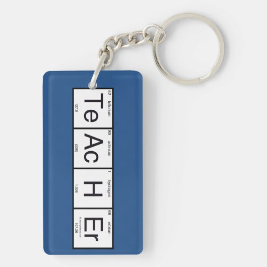 leraar sleutelhanger (achterkant)