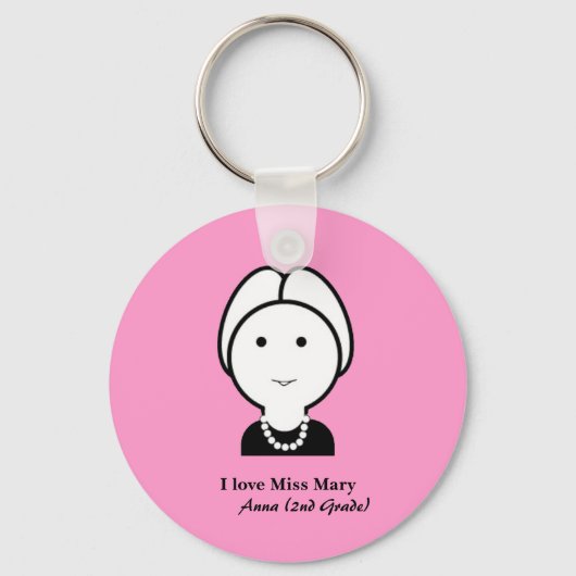 Leraar Sleutelhanger2 (personaliseren) Sleutelhanger (Voorkant)