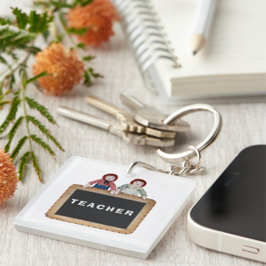 LERAAR sleutelhanger Raggedy Ann Andy cadeau schoo (Voorkant Rechts)