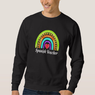 Leraar Spaans Hartjes & Regenbogen Premium Trui