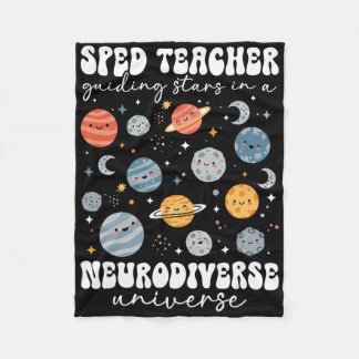 Leraar speciaal onderwijs Neurodivers heelal Speci Fleece Deken