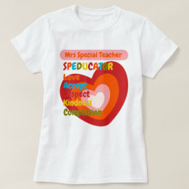 Leraar speciaal onderwijs SPED Motiverende naam T-shirt