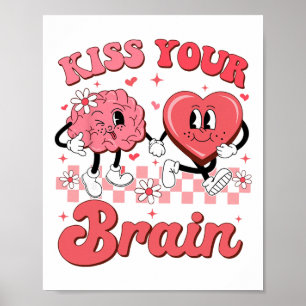 Leraar Speciaal Onderwijs Valentijnsdag Kus Je Bre Poster