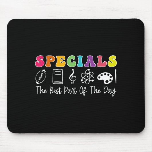Leraar Specials Het Deel van De Dag - Specials Muismat (Voorkant)