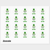 Leraar Squad St. Patrick's Day Ronde Sticker (Vel)
