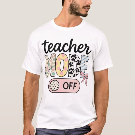 Leraar-stand van de gelukkige dag van de schoolzom t-shirt (Voorkant)