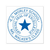 Leraar Ster Officiële Zegel van Uitmuntendheid Zelfinktende Stempel (Design)