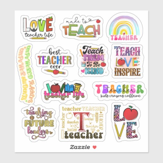 Leraar Stickers (Vel)