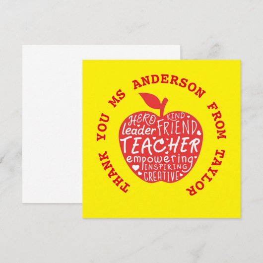 Leraar Stickers - BÈSTE Citaten Appel (Voorkant / Achterkant)