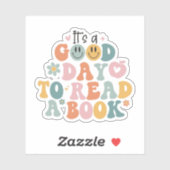 Leraar Stickers, het is een goede dag om een boek  Sticker (Vel)